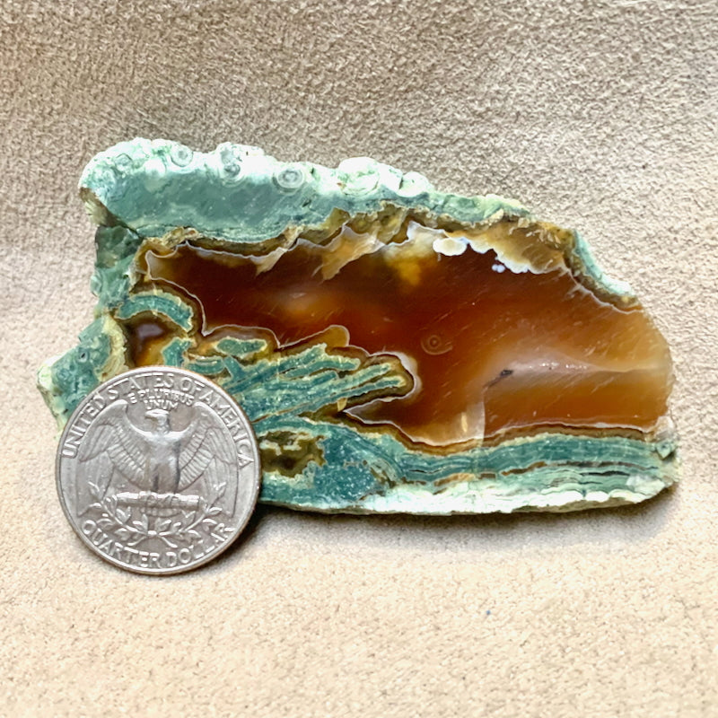 Geode, Orpheus Agate, Polished Slice (Bulgaria)