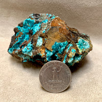 Rosasite, Goethite, Malachite (Mexico)