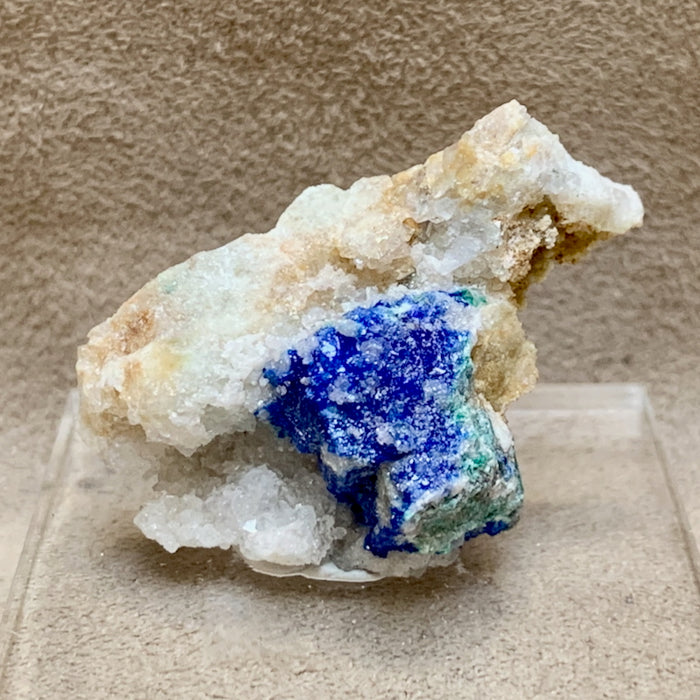 Linarite on Altered Galena (Blanchard Mine, Socorro Co., New Mexico)