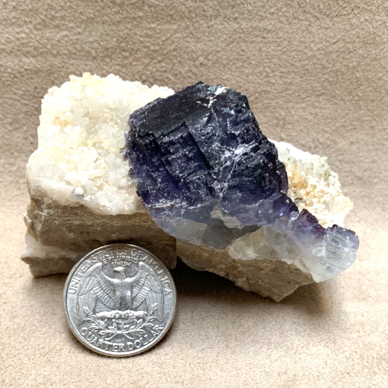 Fluorite and Quartz (Mex-Tex Mine, Socorro County, New Mexico)