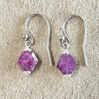 Ruby Phantom Dangle Earrings