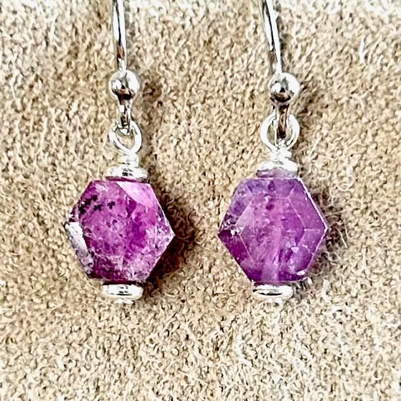 Ruby Phantom Dangle Earrings