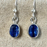 Kyanite and Sterling Silver Faceted Earrings