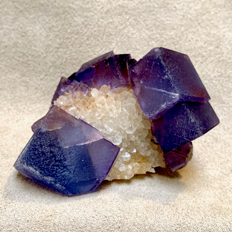 Fluorite with Quartz (Blanchard Mine, Socorro Co., New Mexico)