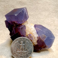 Fluorite with Quartz (Blanchard Mine, Socorro Co., New Mexico)