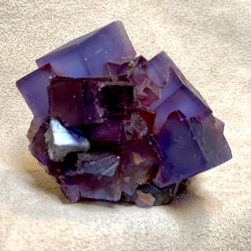 Fluorite with Quartz (Blanchard Mine, Socorro Co., New Mexico)