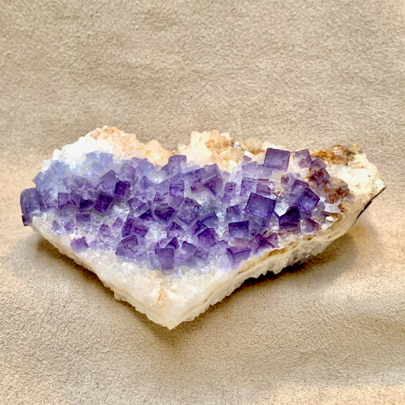 Fluorite with Quartz (Blanchard Mine, Socorro Co., New Mexico)