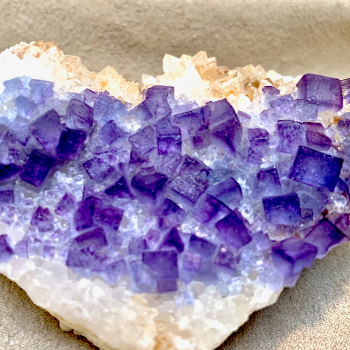 Fluorite with Quartz (Blanchard Mine, Socorro Co., New Mexico)