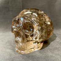 Quartz Skull (Smoky, with Rainbows)