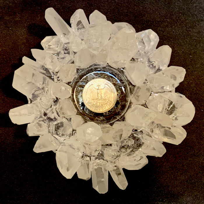 Quartz (Lemurian) Candleholder