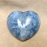 Calcite (Blue) Polished Heart