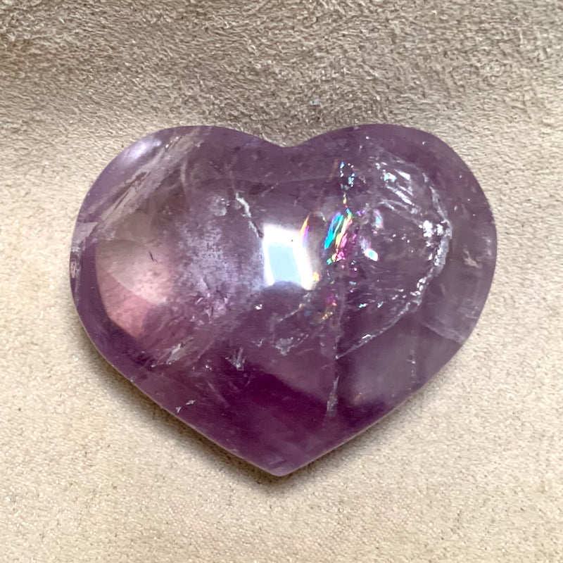 Amethyst Polished Heart