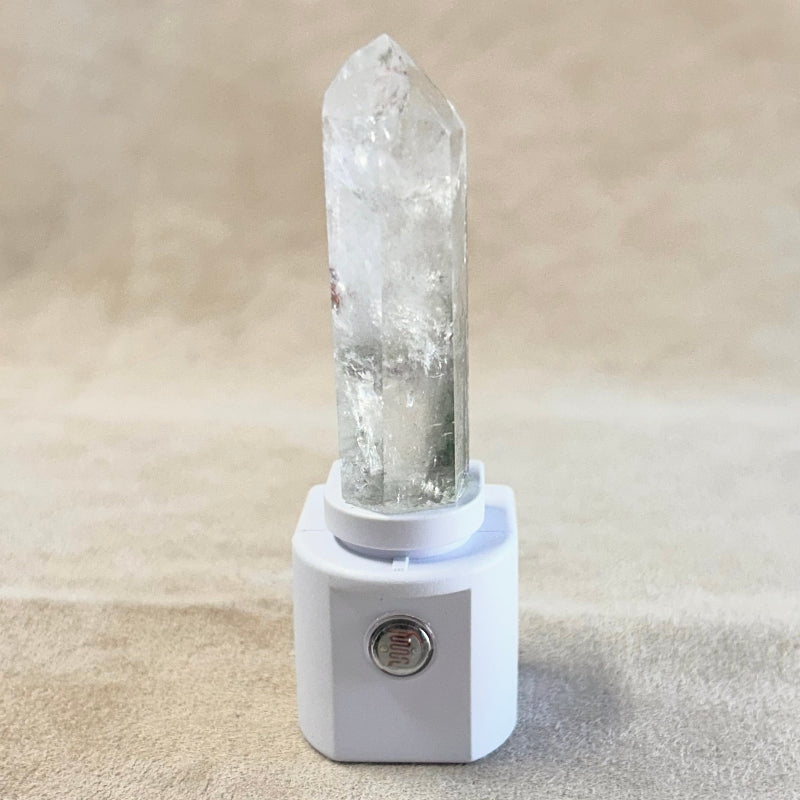 Night Light with Chlorite Quartz Crystal