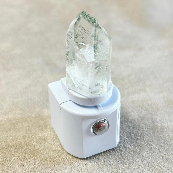 Night Light with Chlorite Quartz Crystal