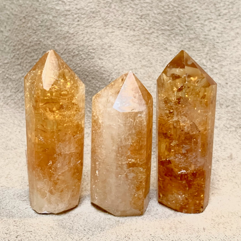 Citrine Carved Crystal Point