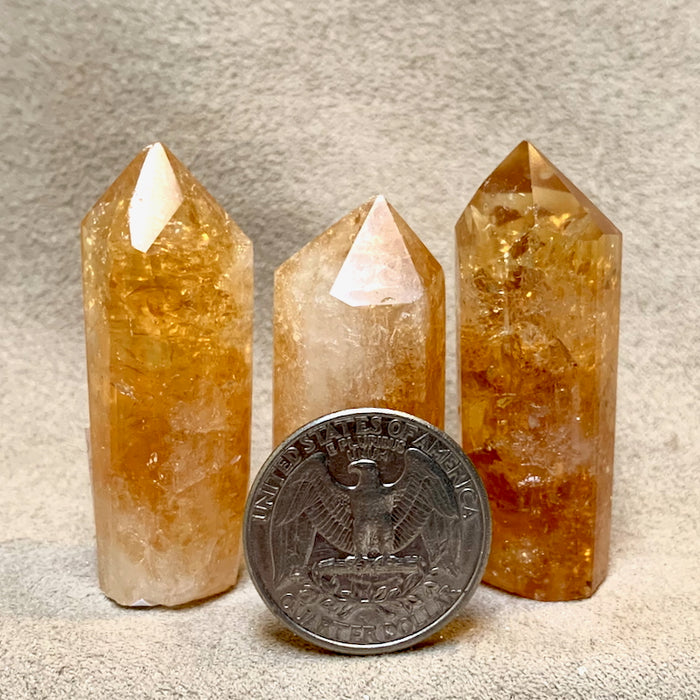 Citrine Carved Crystal Point