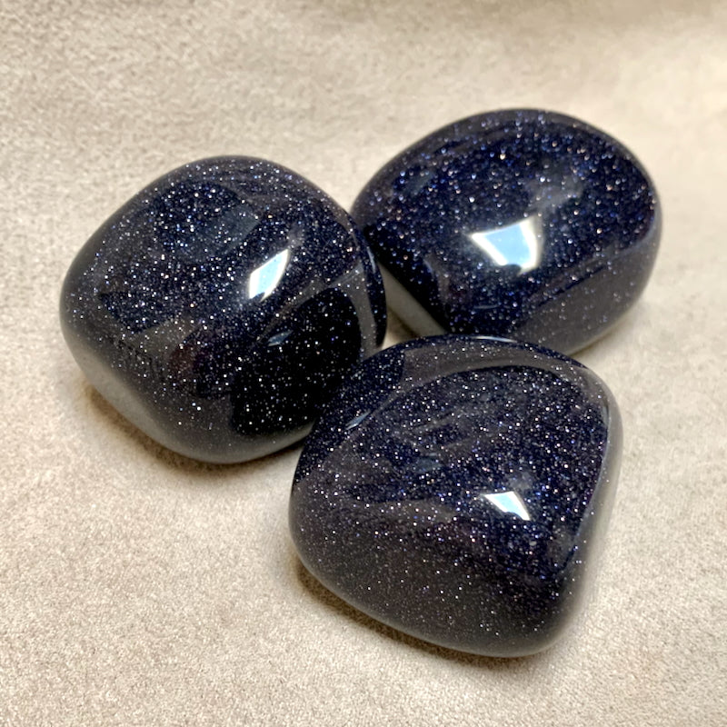 Goldstone (Blue) Pebble