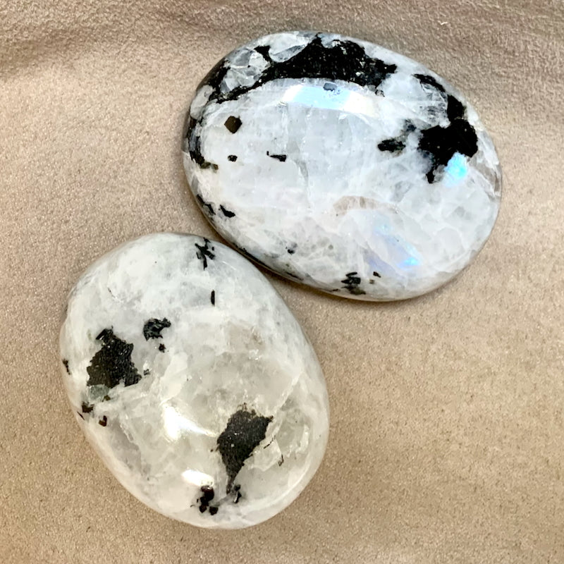 Moonstone (Rainbow) Polished Palmstone