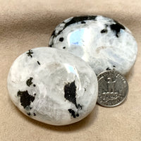 Moonstone (Rainbow) Polished Palmstone