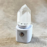 Night Light, White Phantom Quartz Crystal