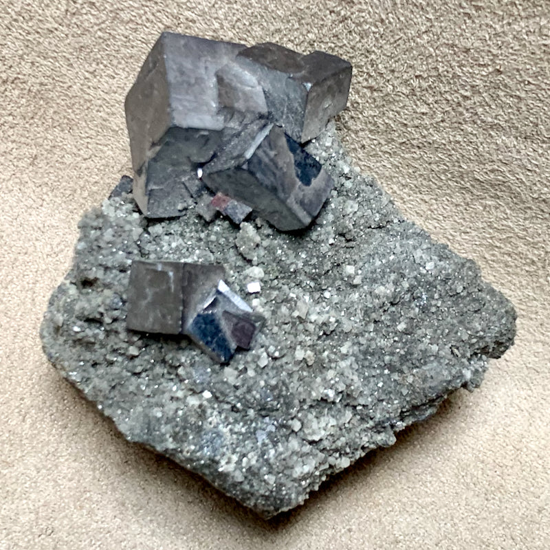 Galena on Calcite (Missouri)