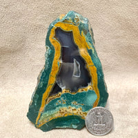 Geode, Orpheus Agate, Polished Half (Bulgaria)