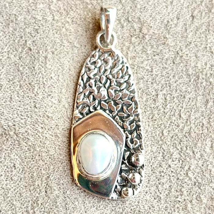 Pearl and Sterling Silver Pendant