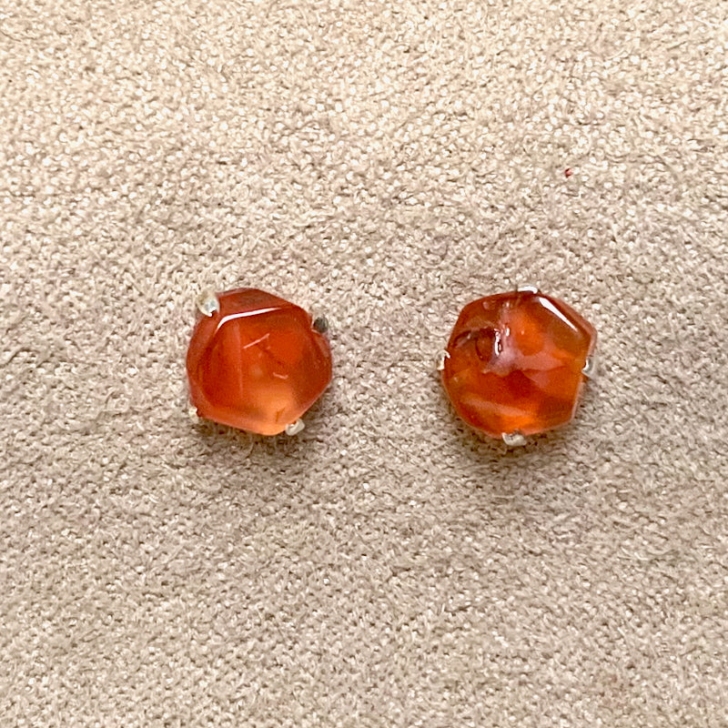 Carnelian Post Earrings