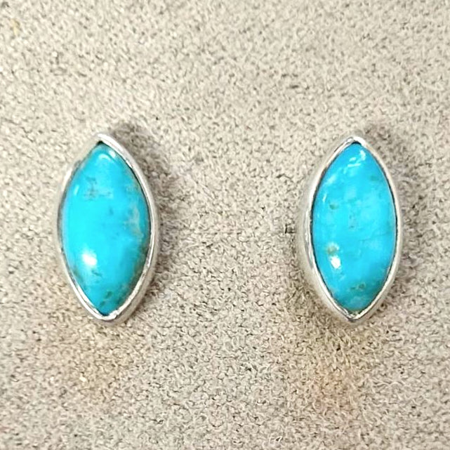 Turquoise "Eye" Post Earrings