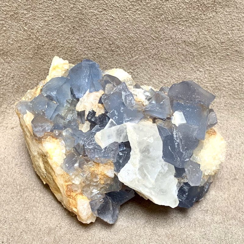 Fluorite with Barite (Blanchard Mine, Socorro County, New Mexico)