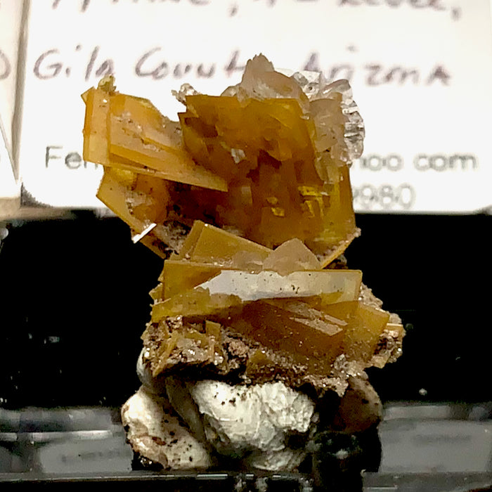 Wulfenite with Calcite (Arizona)