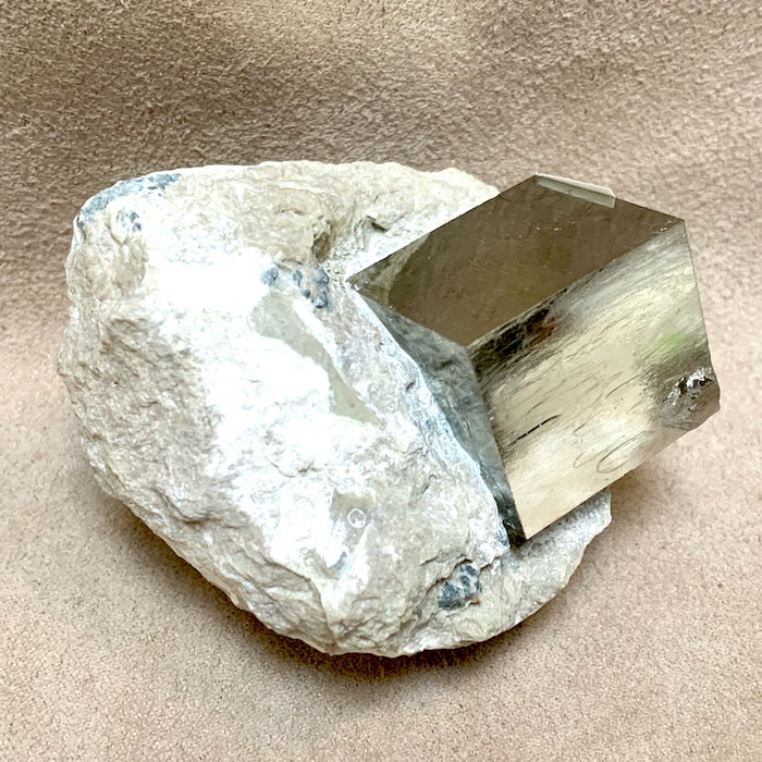 Pyrite Crystal in Matrix (Spain)