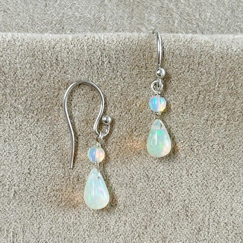 Opal (Ethiopian) Dangle Earrings