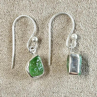 Emerald Rough Dangle Earrings