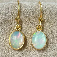 Opal (Ethiopian) and Gold Vermeil Dangle Earrings