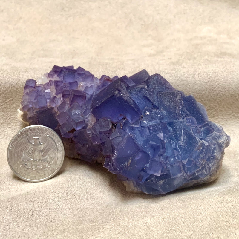 Fluorite with Quartz (Blanchard Mine, Socorro Co., New Mexico)